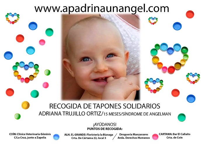 Recogida de Tapones Solidarios, Síndrome de Angelman, Apadrina Un Ángel